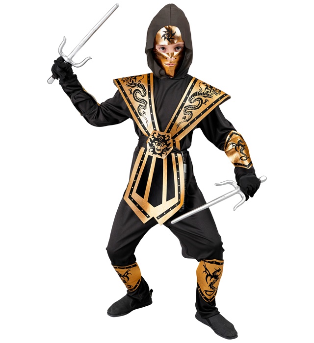 Costum Ninja Kombat Auriu