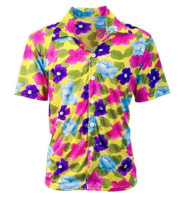 Camasa Petrecere Hawaii Galbena