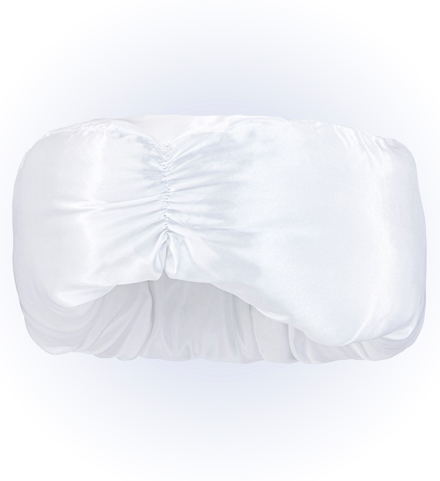 Turban Satin Alb
