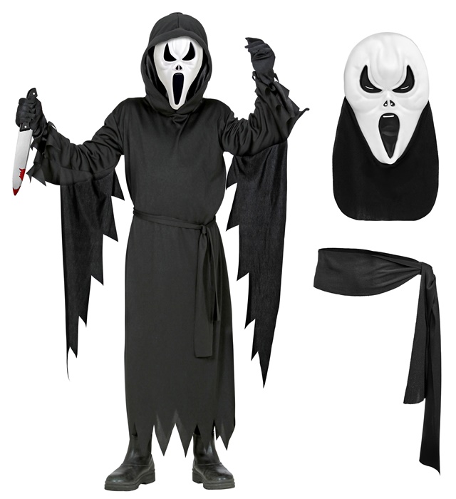Costum Fantoma Tipatoare Scream Copii