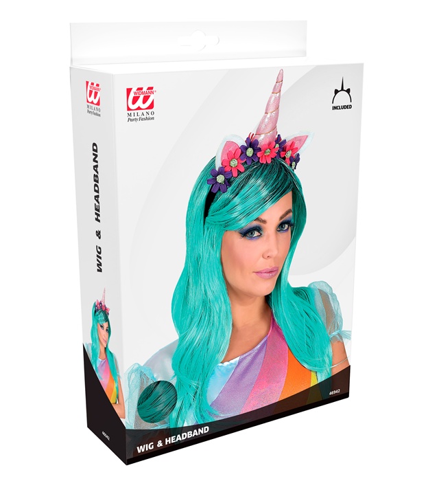Peruca Unicorn Fantezie