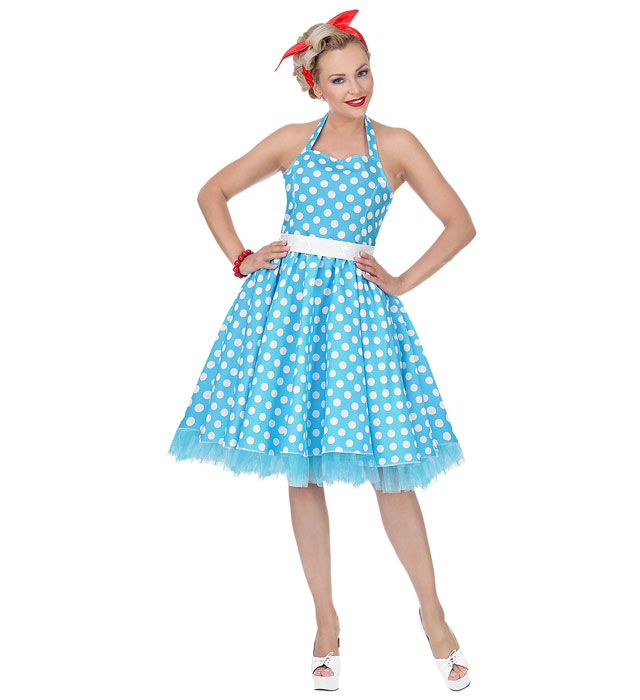 Costum Anii 50 Turcoaz