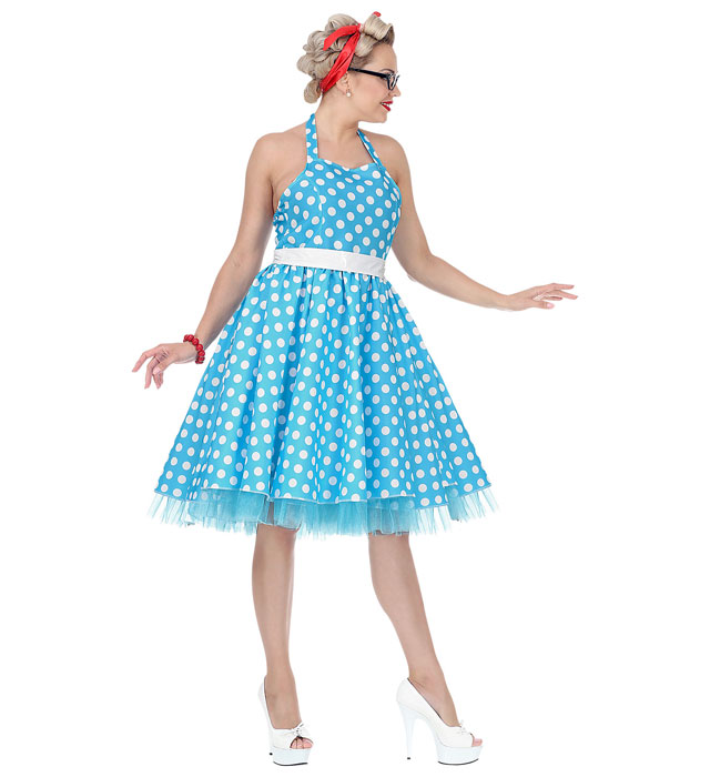 Costum Anii 50 Turcoaz