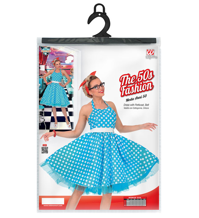 Costum Anii 50 Turcoaz