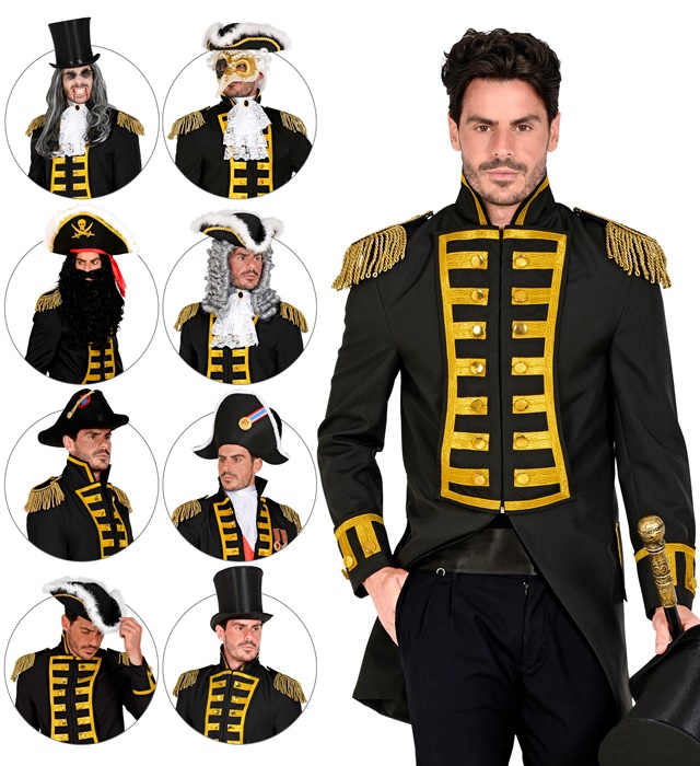 Costum Jacheta Neagra Caracteriala