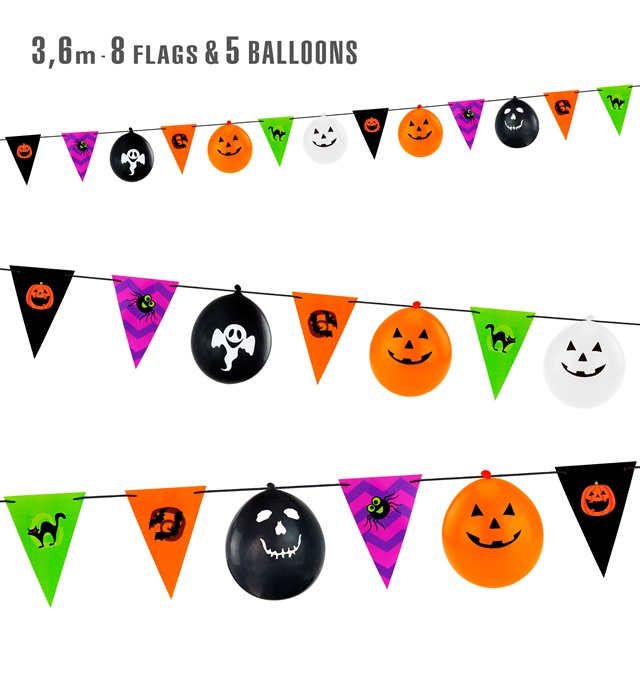 Ghirlanda Halloween Stegulete Si Baloane