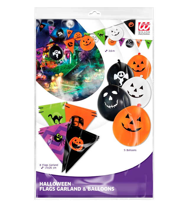 Ghirlanda Halloween Stegulete Si Baloane