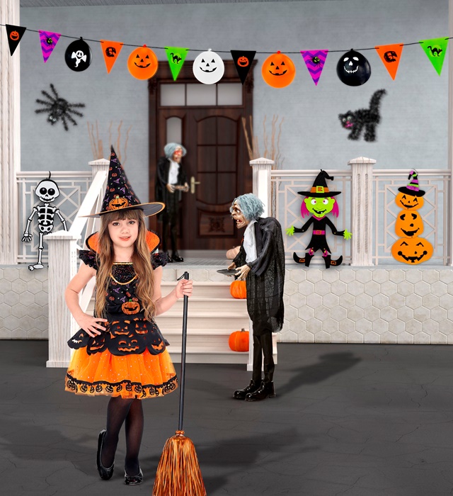 Ghirlanda Halloween Stegulete Si Baloane