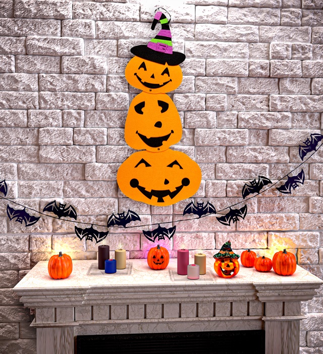 Decor 3 Dovleci Fetru 60 cm
