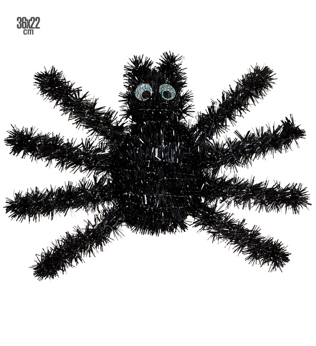 Decor Paianjen Negru 36x22 cm
