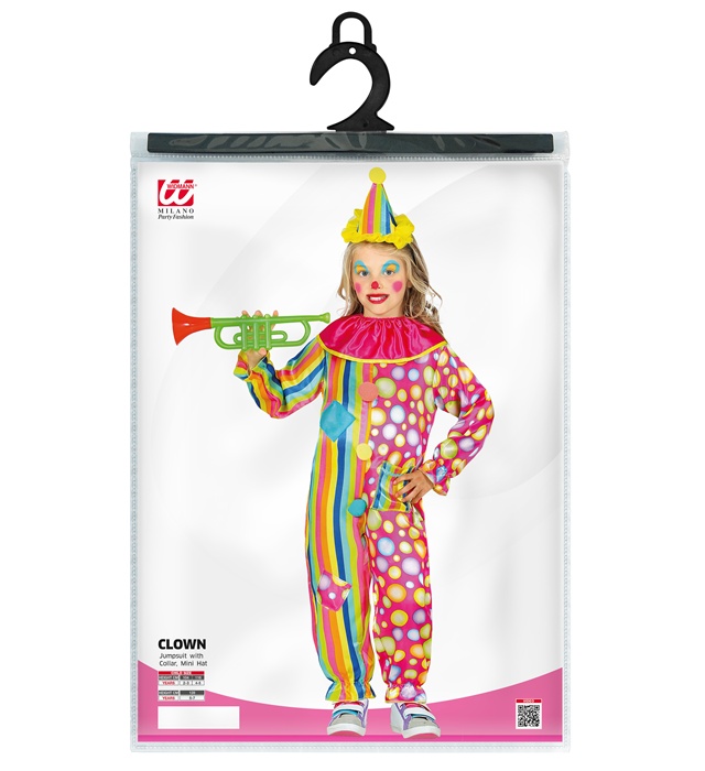 Costum Clown Salopeta Fete