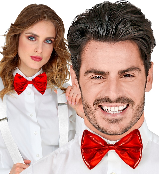 Papion Rosu Metalizat