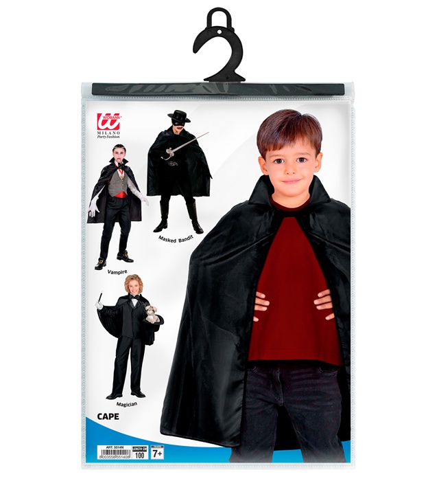Pelerina Copil Neagra 100 cm