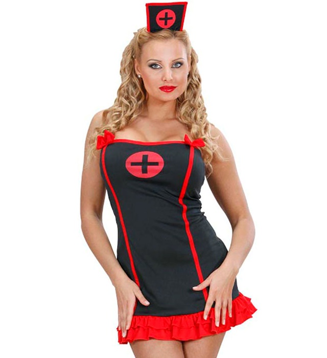Costum Asistenta Sexy Negru