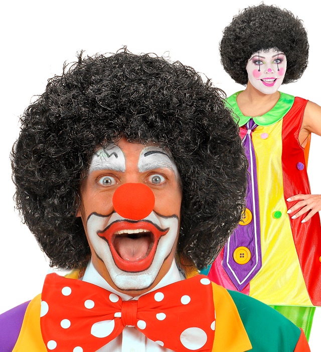 Peruca Clown Neagra