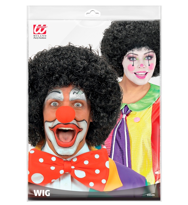 Peruca Clown Neagra