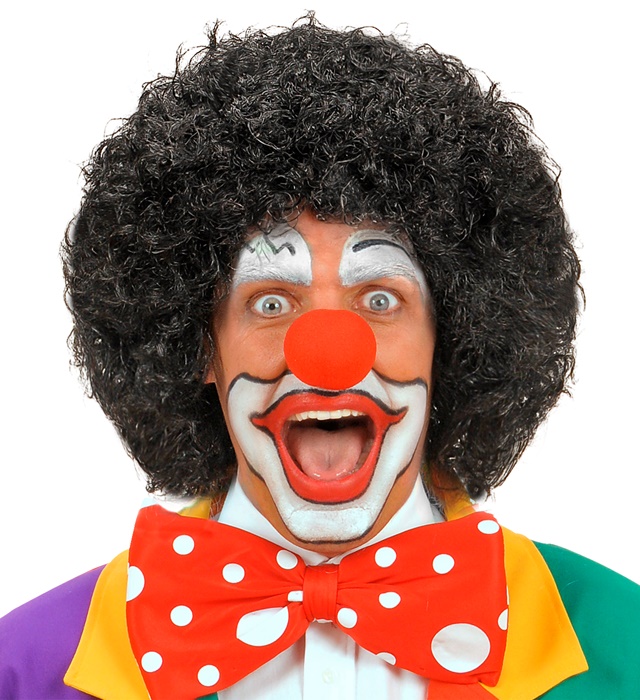 Peruca Clown Neagra