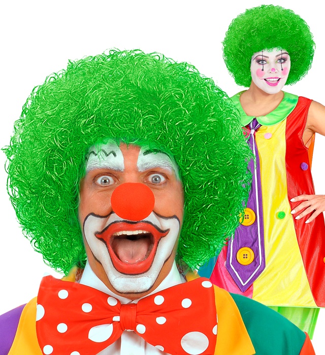 Peruca Clown Verde