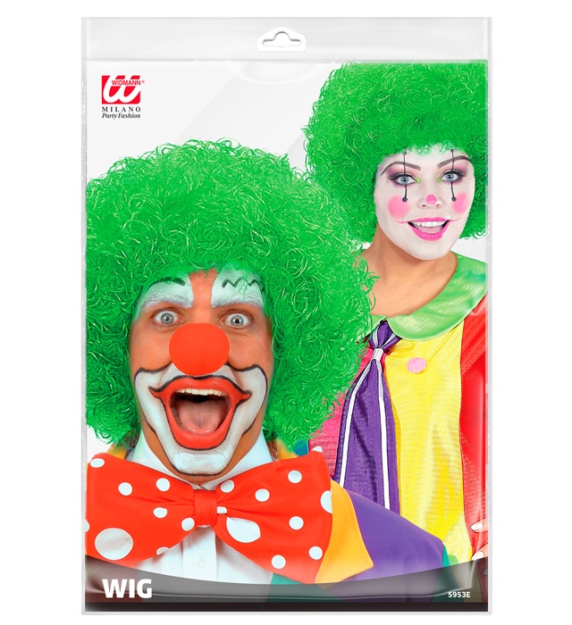 Peruca Clown Verde