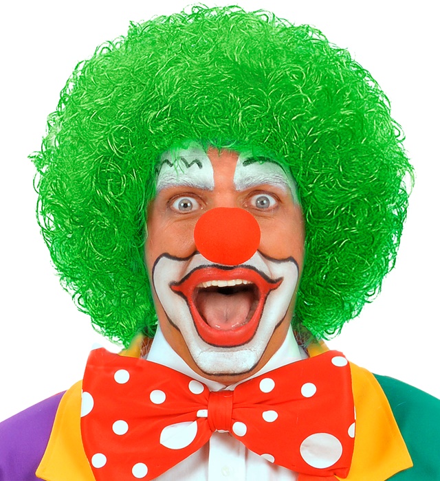 Peruca Clown Verde