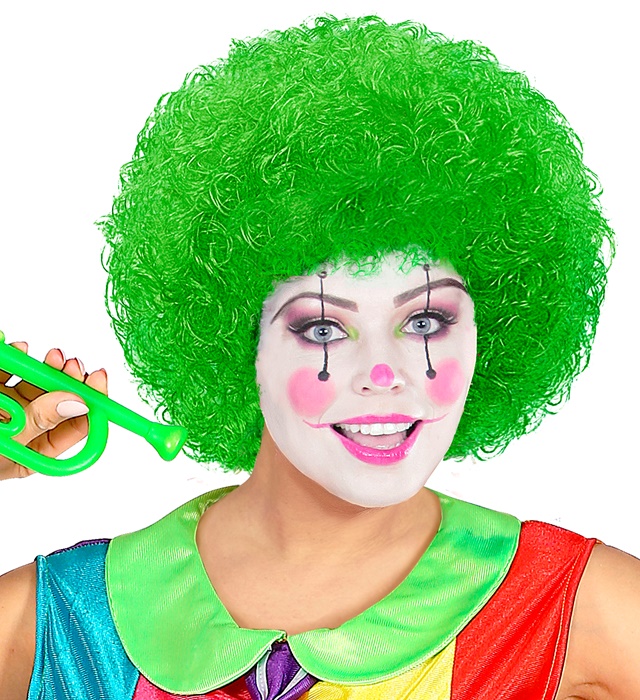 Peruca Clown Verde