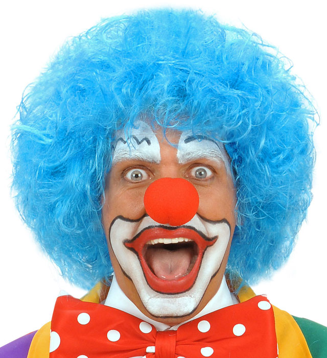 Peruca Clown Albastra