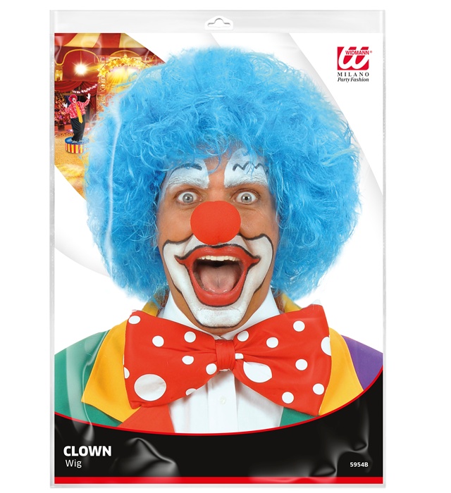 Peruca Clown Albastra