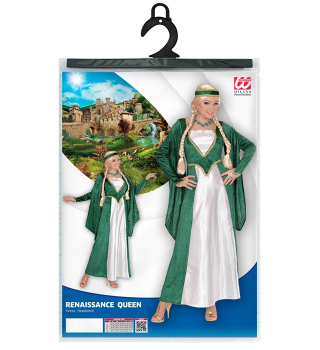 Costum Printesa Medievala Verde