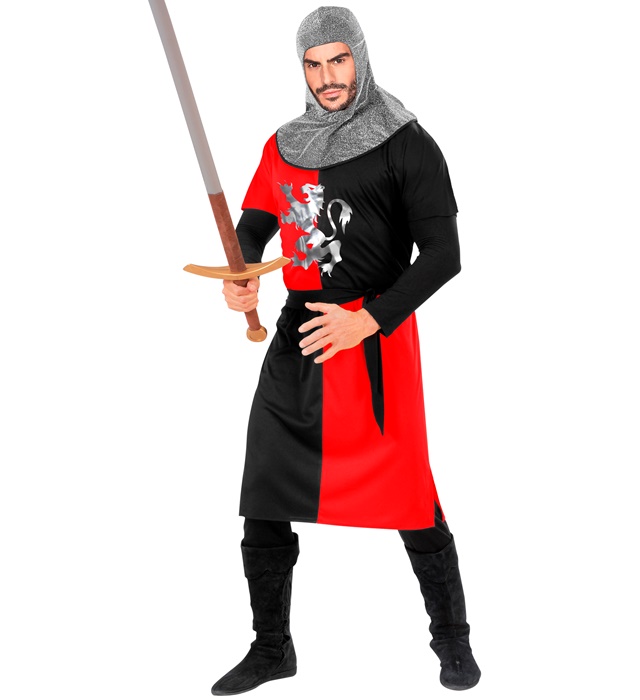 Costum Luptator Medieval Rosu Adult