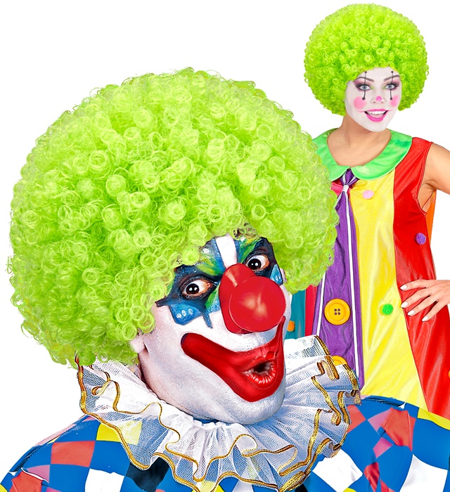 Peruca Clown Verde