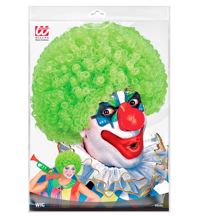 Peruca Clown Verde