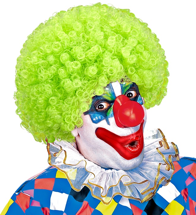 Peruca Clown Verde