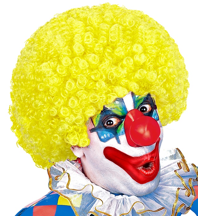 Peruca Clown Galbena