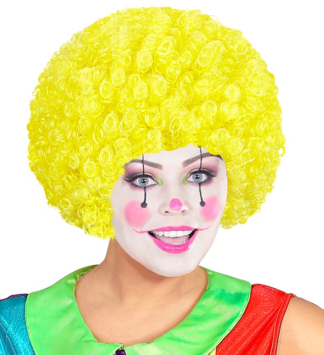 Peruca Clown Galbena