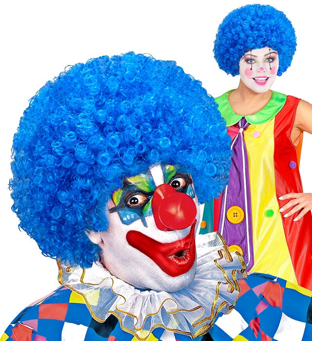 Peruca Clown Albastra