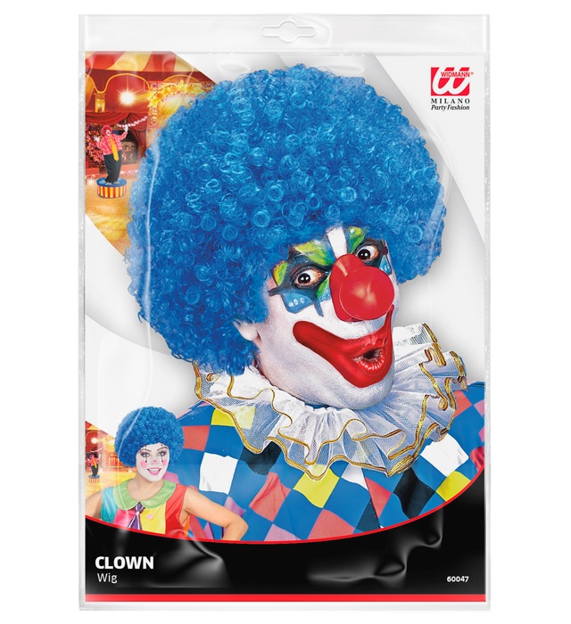 Peruca Clown Albastra
