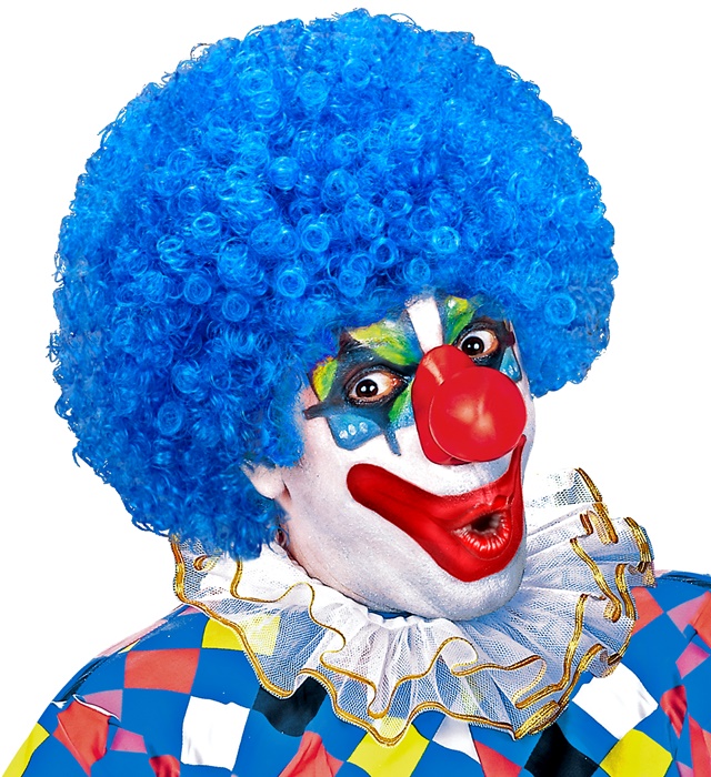 Peruca Clown Albastra