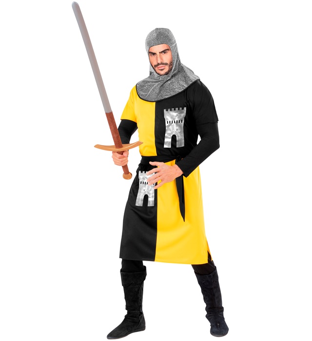 Costum Luptator Medieval Galben Adult