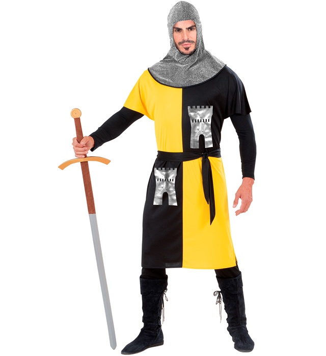 Costum Luptator Medieval Galben Adult