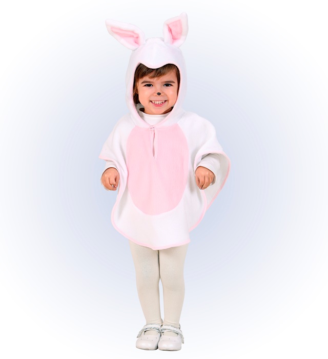 Costum poncho iepuraș pentru copii
