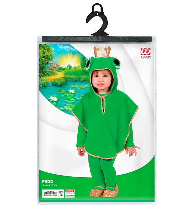 Costum poncho broscuță pentru copii