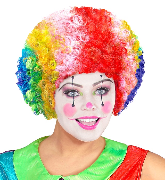 Peruca Clown Multicolora Adult