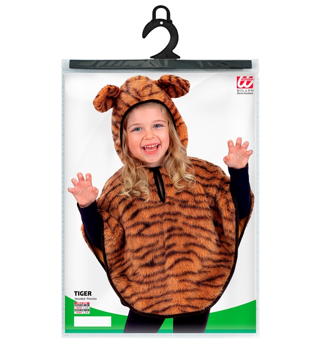 Costum poncho tigru pentru copii