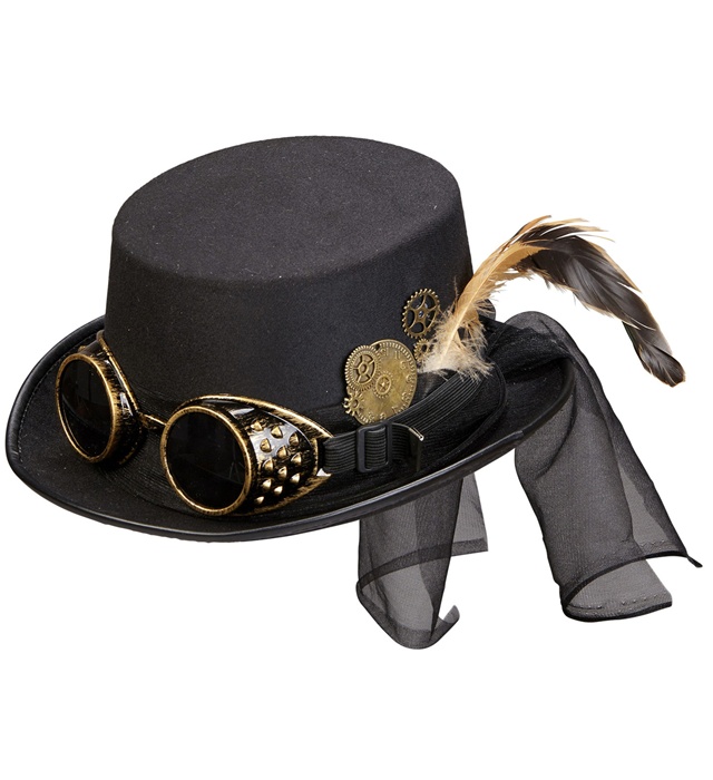 Palarie Steampunk Cu Ochelari