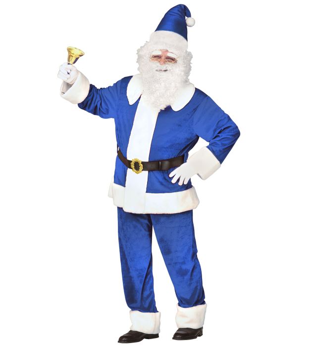 Costum Mos Craciun Albastru