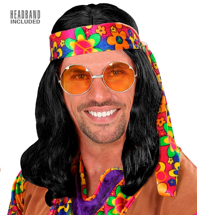 Peruca Hippie Bruneta
