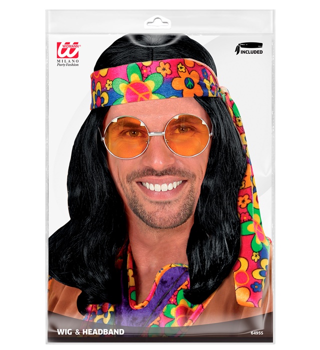 Peruca Hippie Bruneta
