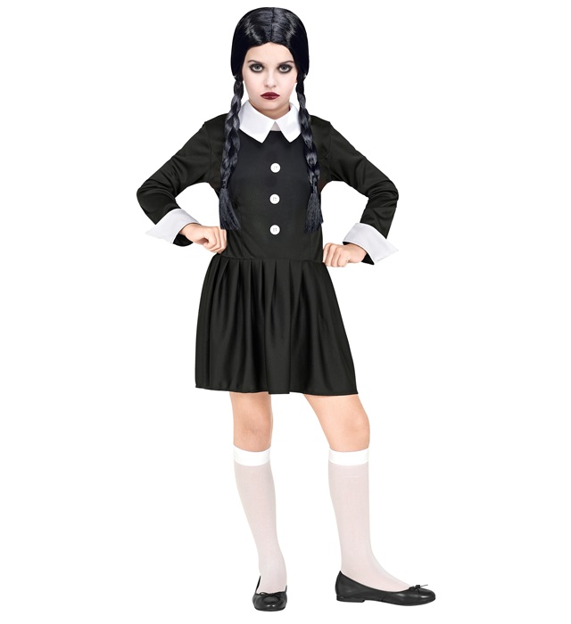 Costum Wednesday Addams Copii