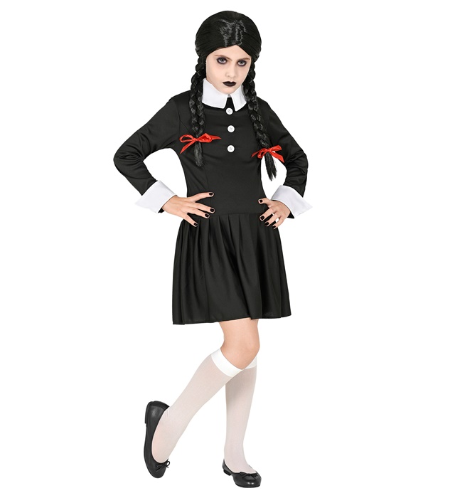 Costum Wednesday Addams Copii