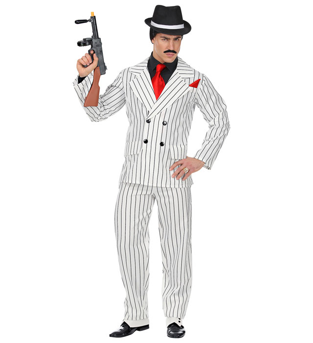 Costum Gangster Alb Dungi